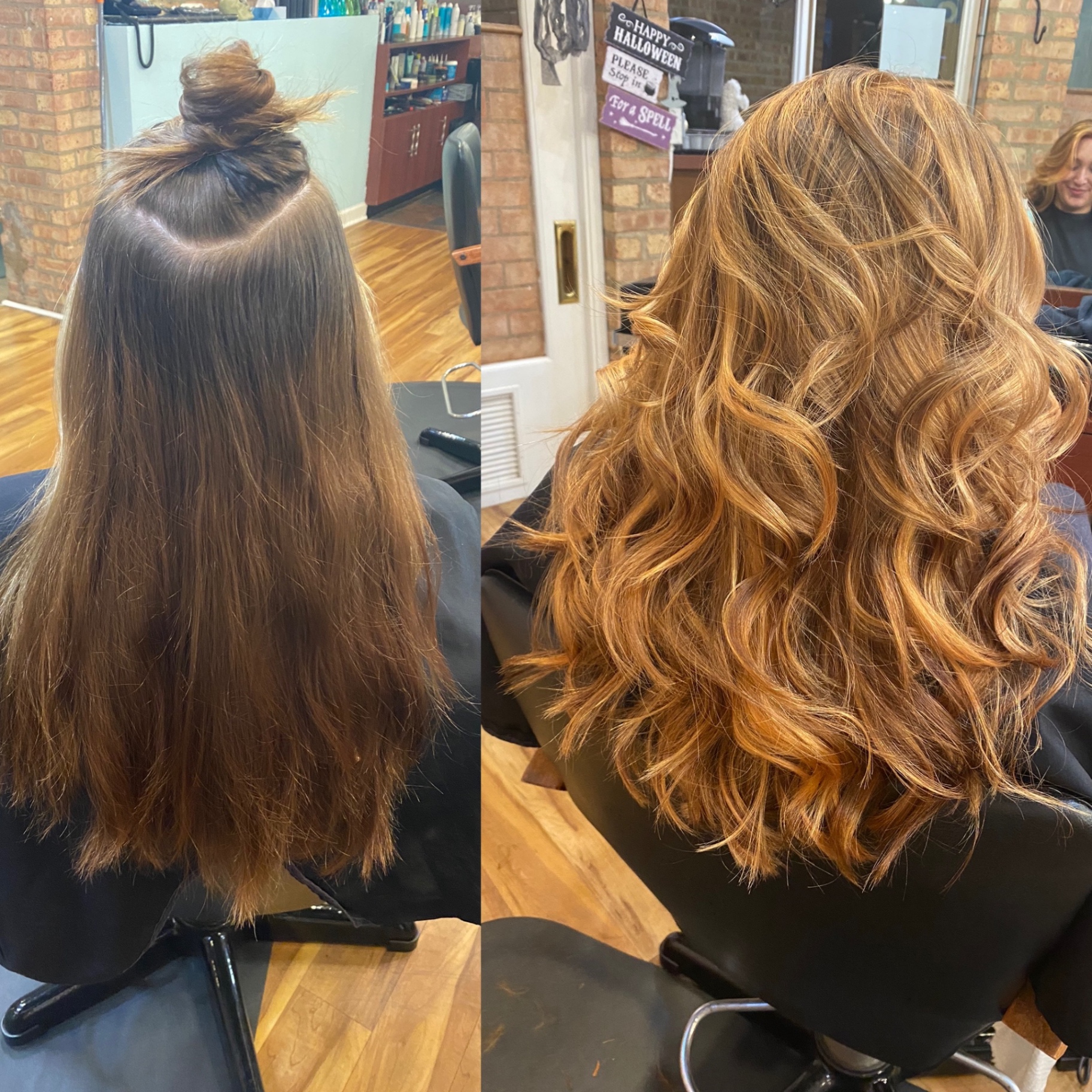 Hair transformation before and after